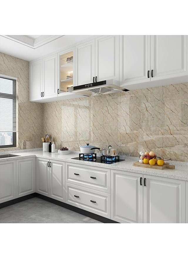 SAKAR Sakar Marble Tiles Wall StickerWaterproof Self Adhesive Flooring StickerKitchen Sticker Sheets for ShelvesWall Backsplash for BathroomBedroomKitchenLiving Room 60L X 30W CM 2 Pcs  - Image 5