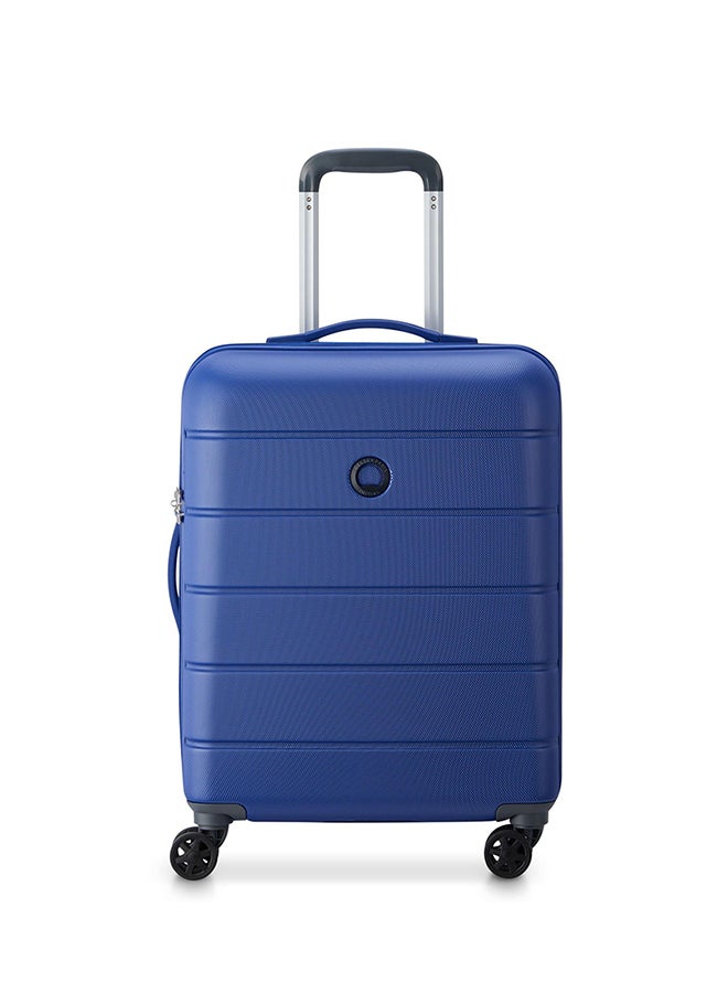 DELSEY عربة ترويجية صلبة بحجم 22 بوصة بأربع عجلات مزدوجة - لون أزرق داكن - Image 1