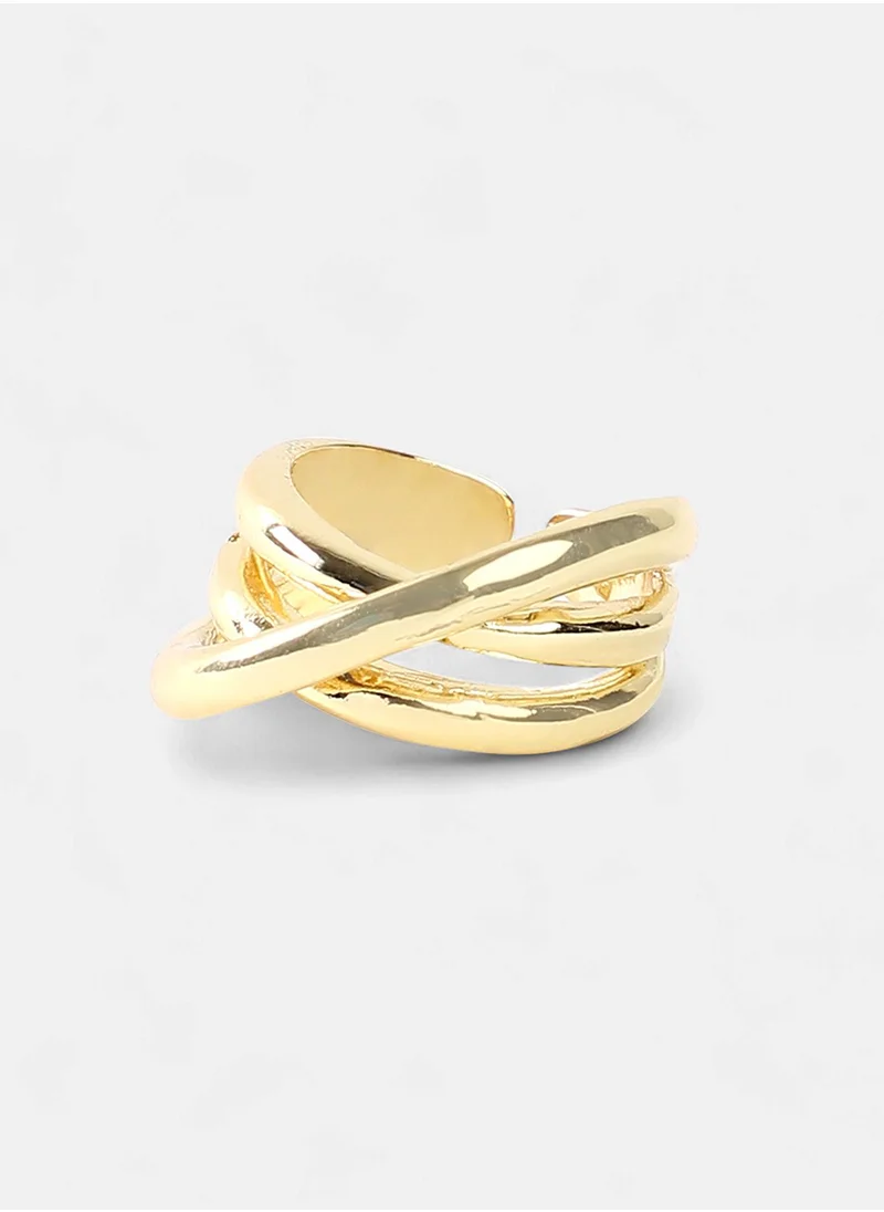 SOHI Adjustable Contemporary Finger Ring
