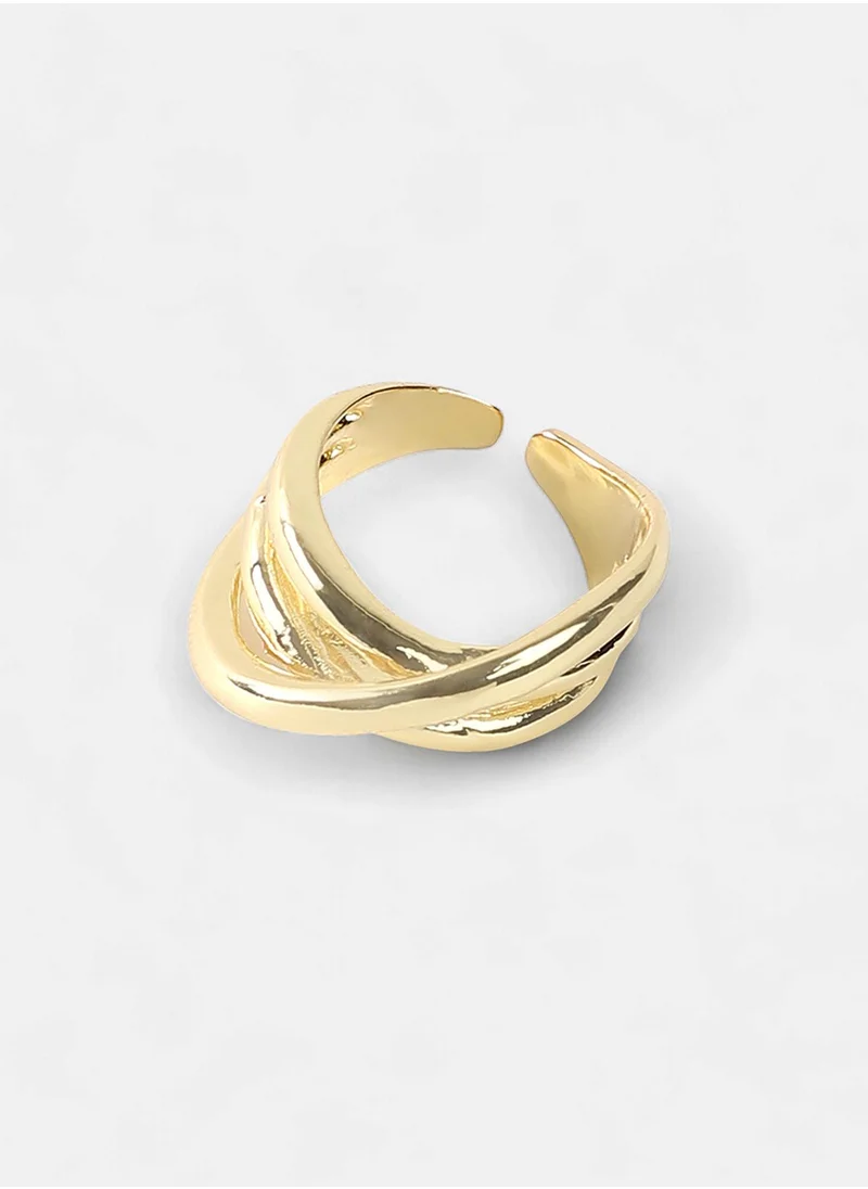 SOHI Adjustable Contemporary Finger Ring