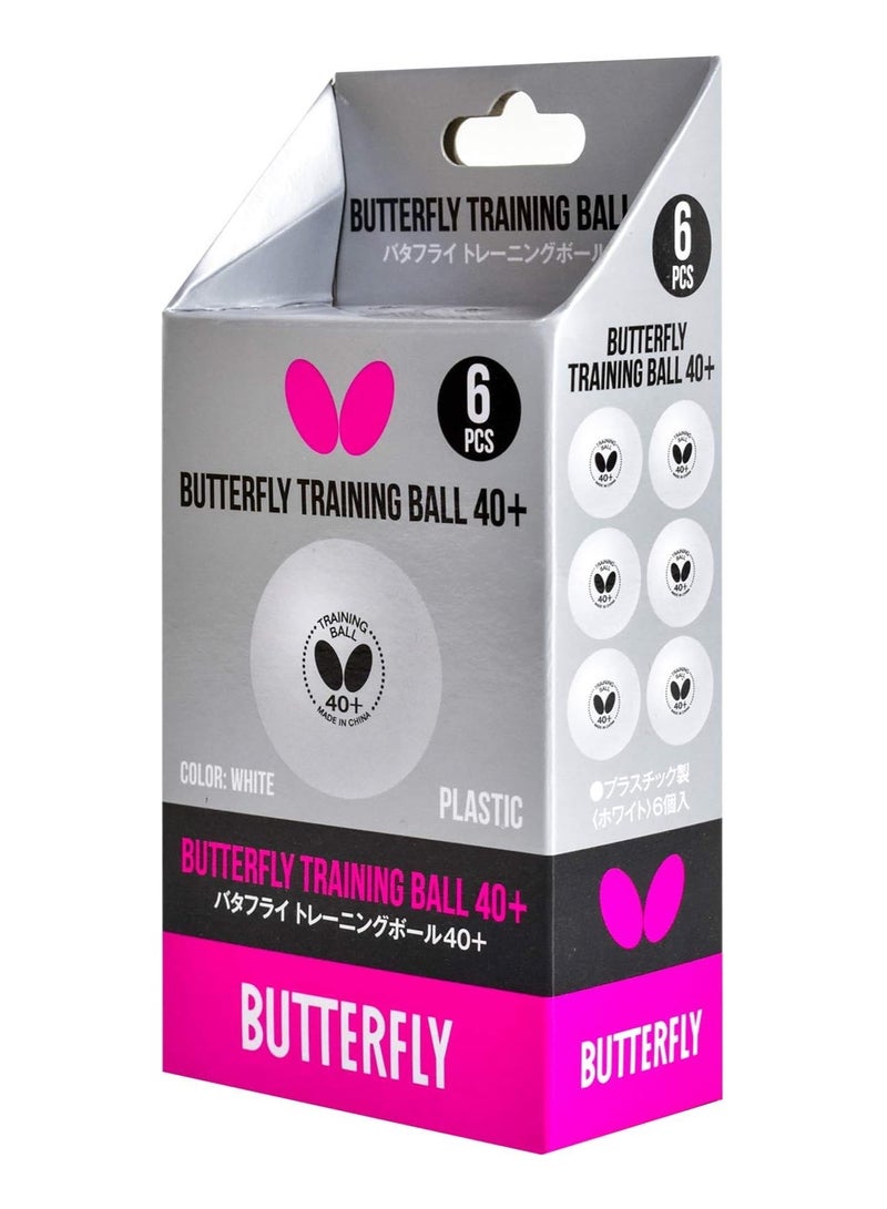 BUTTERFLY طقم كرات تدريب تنس الطاولة من باترفلاي - 6 كرات - مشابهة لكرات الثلاث نجوم ومثالية لتدريب متعدد الكرات 4906901209787 - Image 3