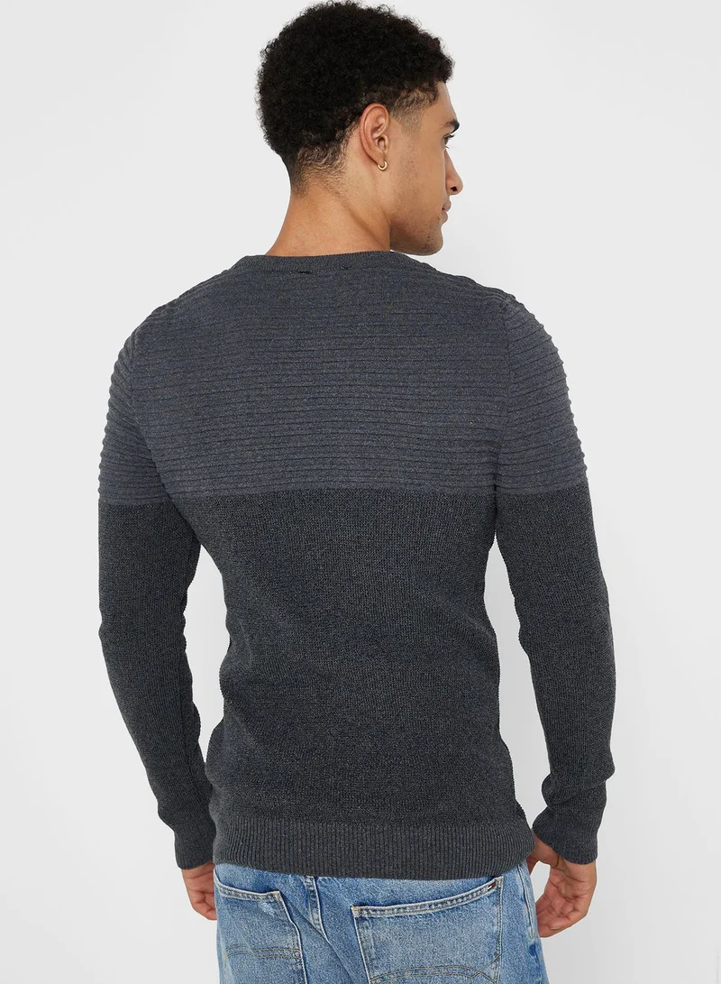 Robert Wood Crew Neck Sweater