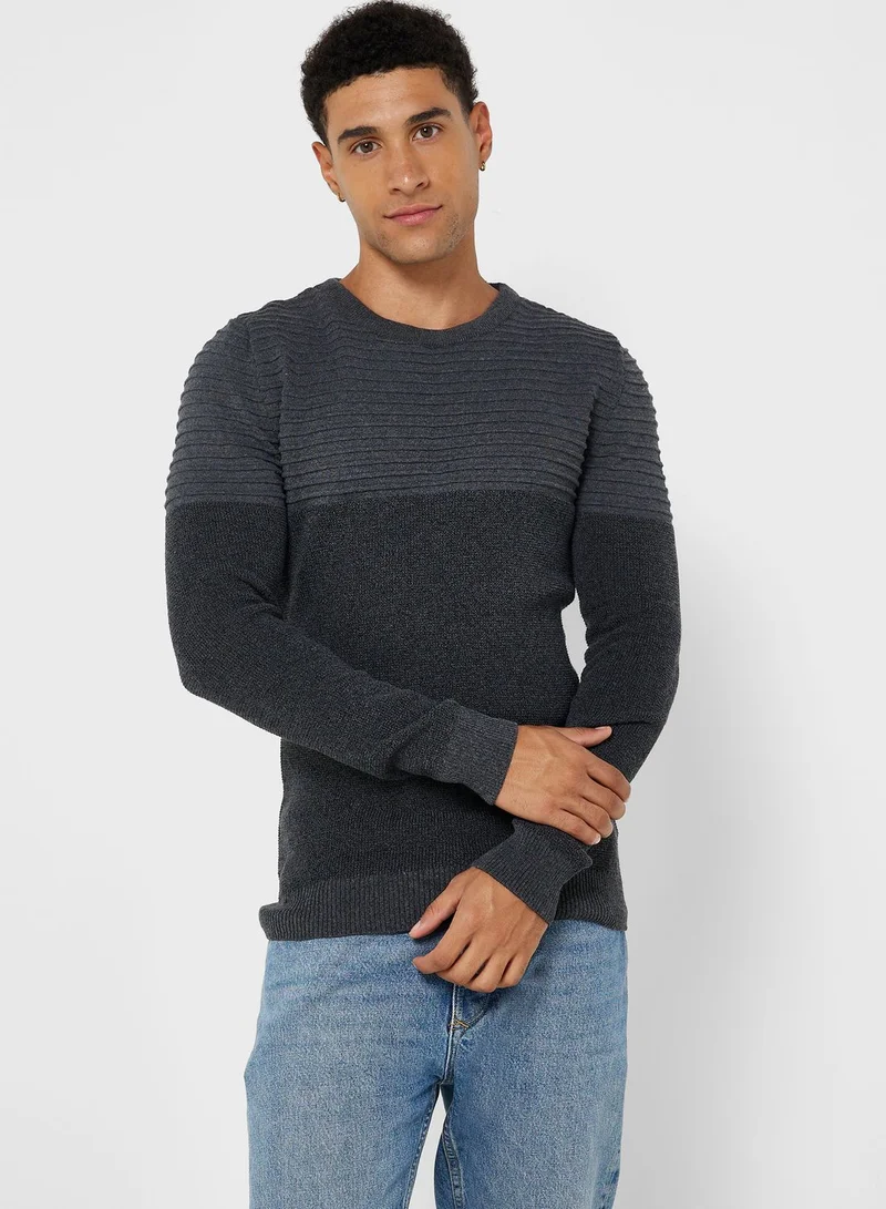 Robert Wood Crew Neck Sweater