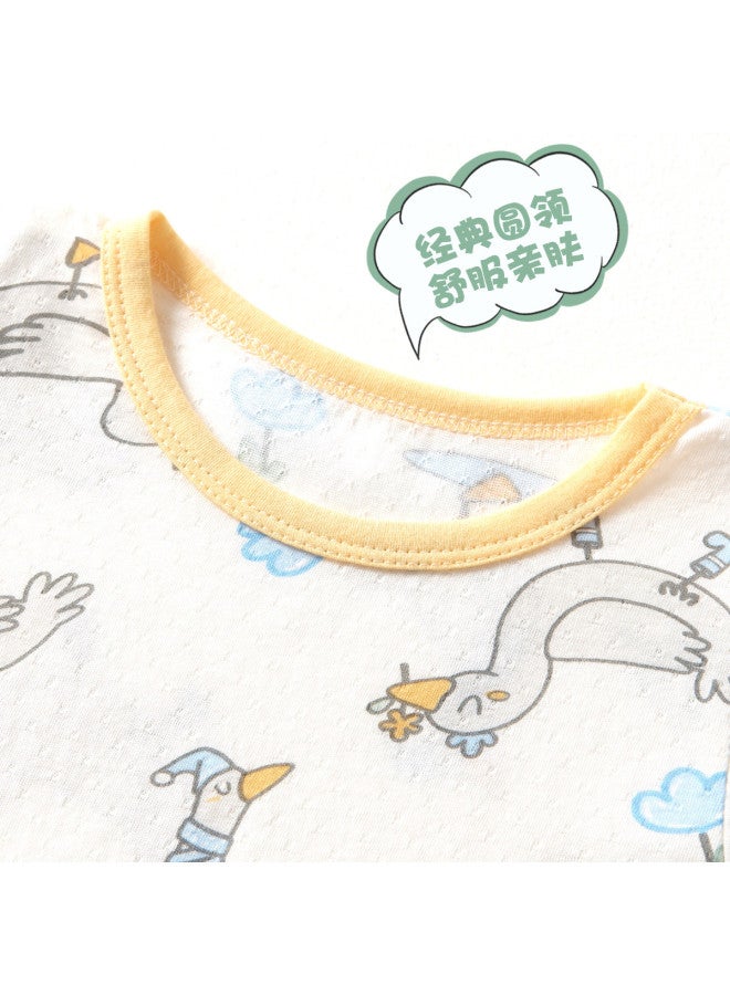 Doxiluka Baby & Toddler Summer Short Sleeve T-shirts - Thin Bamboo Cotton Breathable Undershirts For Kids - Image 3