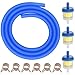 GREHUA Dirt Bike Fuel Line Filter Compatible with GY6 49cc 50cc 90cc 110cc 125cc 150cc SSR Taotao Apollo ATV Trailmaster 150 XRS Go Kart Pitbike Scooter Moped Motorcycle Dune Buggy Parts Blue - Image 2