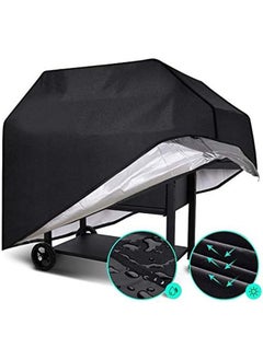 Generic Waterproof BBQ Grill Cover Barbeque Cover Anti Dust Rain UV for Gas Charcoal Electric Barbecue Accessories Outdoor Garden, 145×61×117cm  - Image 2