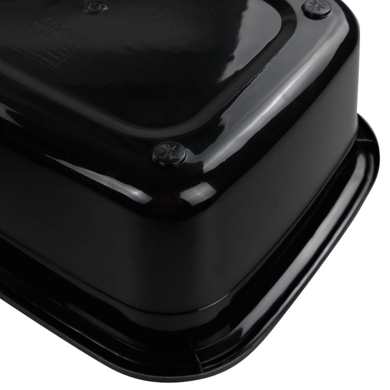 Vababa 4-pack Black Plastic Dish Pan/Wash Pan Basin  Set of 4 - Image 3