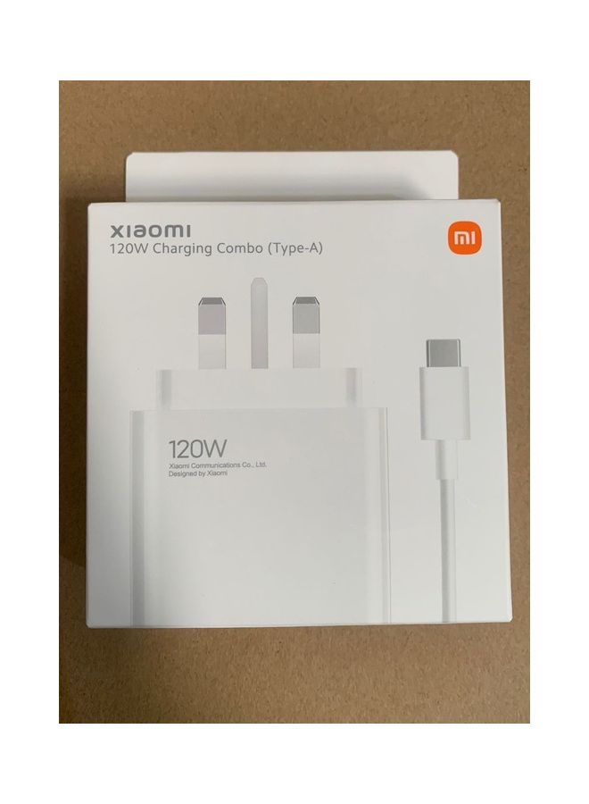 Xiaomi 120W Charging Combo Type A White - Image 1