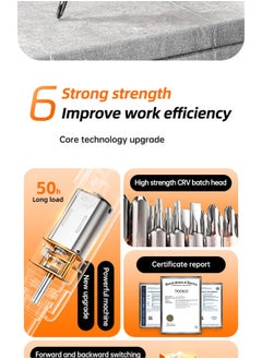 MUDISO 46-in-1 Precision Electric Screwdriver Set - Silent, Durable, High Torque Rechargeable Tool for Home Repair  - Image 5