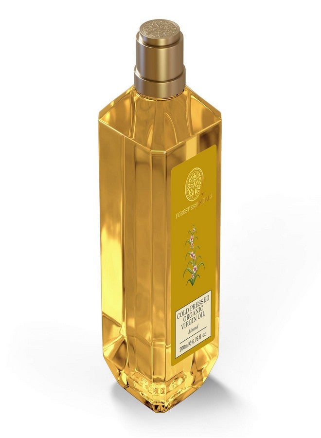 Forest Essentials Organic Cold Pressed Virgin Oil Almond|Nourishing Multipurpose Oil|Hair & Body Oil For Men And Women| 200 ml - Image 2