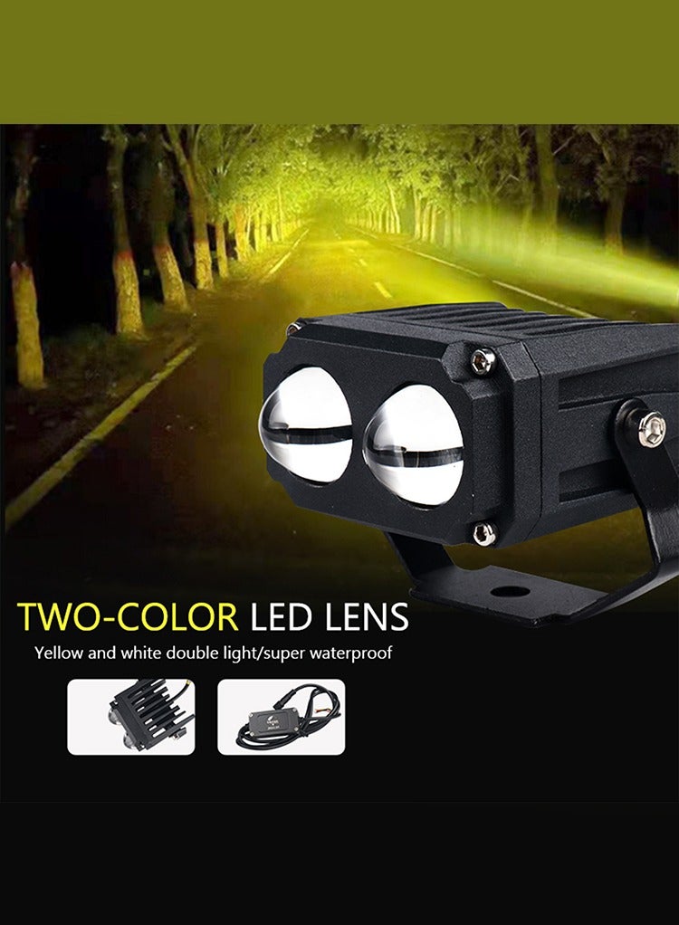 MR.SMART Mr Smart Dual-Colour LED Spotlight, 12V-80V Universal, 1000m+ Range, Yellow and White Modes, Waterproof - Image 4