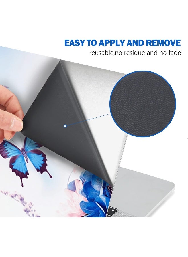 Home Trove AIMSA Laptop Skin Sticker Decal, 12 13 13.3 14 15 15.4 15.6 inch Laptop Art Decal Protector Notebook Netbook PC 15.6" Universal Vinyl Cover, Butterfly Flower  - Image 5