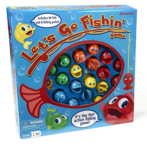 Pressman Lets Go Fishin Game by Pressman The Original FastAction Fishing Game 14 players - Image 1