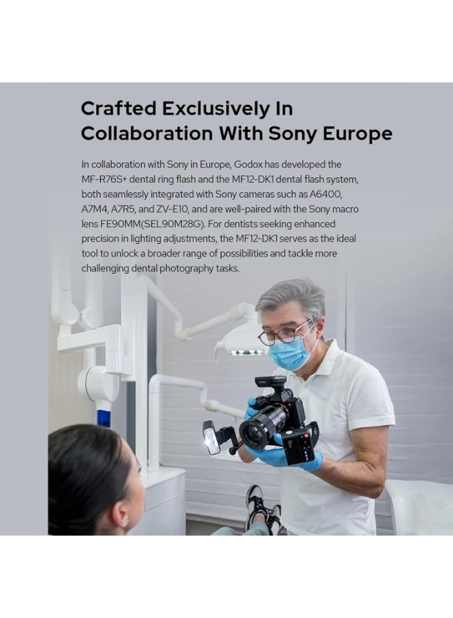 GODOX MF12-DK1 Dental Flash Kit for Sony – 2-Light TTL Macro System with X2T-S Trigger and Accessories - Image 5