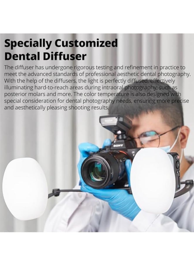 Godox - GODOX MF12-DK1 Macro Flash Kit, 2.4G Wireless Control, Dentists Mode, Built-in Lithium Battery As an Off-Camera TTL Flash, Compatible for Sony, with XproIIS Trigge + Dentists Trigger and MF-DB Stand - Image 1