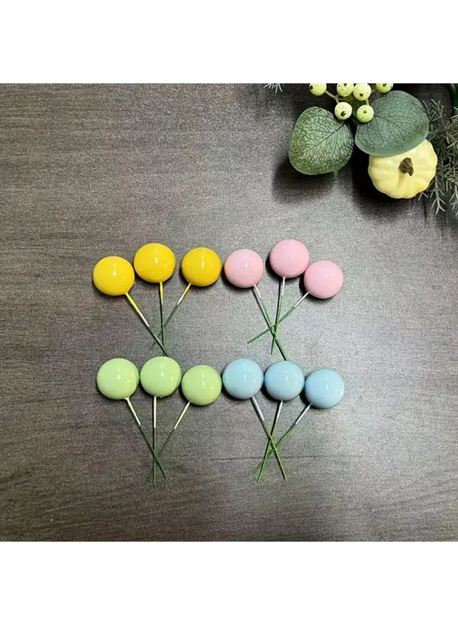 Yellow Cake Decorations 18 Pcs Cake Toppers Mixed Sizes For Wedding Birthday Party - Image 2