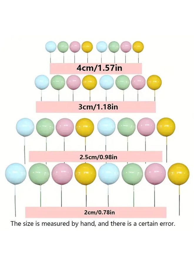 Yellow Cake Decorations 18 Pcs Cake Toppers Mixed Sizes For Wedding Birthday Party - Image 3