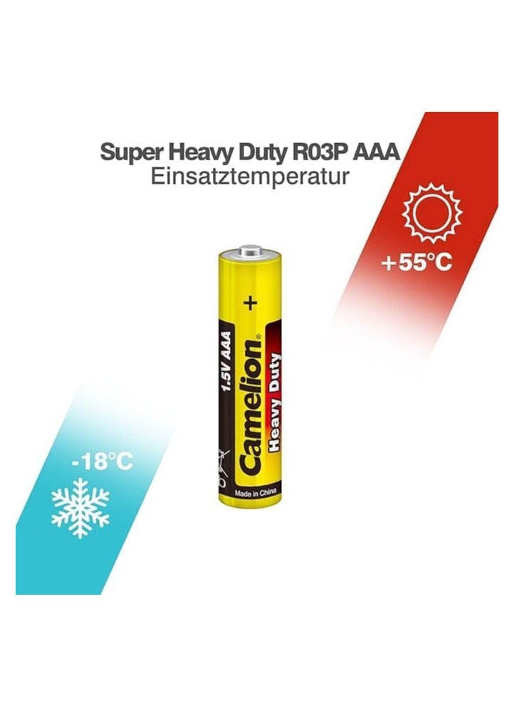 Camelion Camelion AAA R03 1.5V Zinc-Carbon Batteries, 2-Pack 600 - Image 2