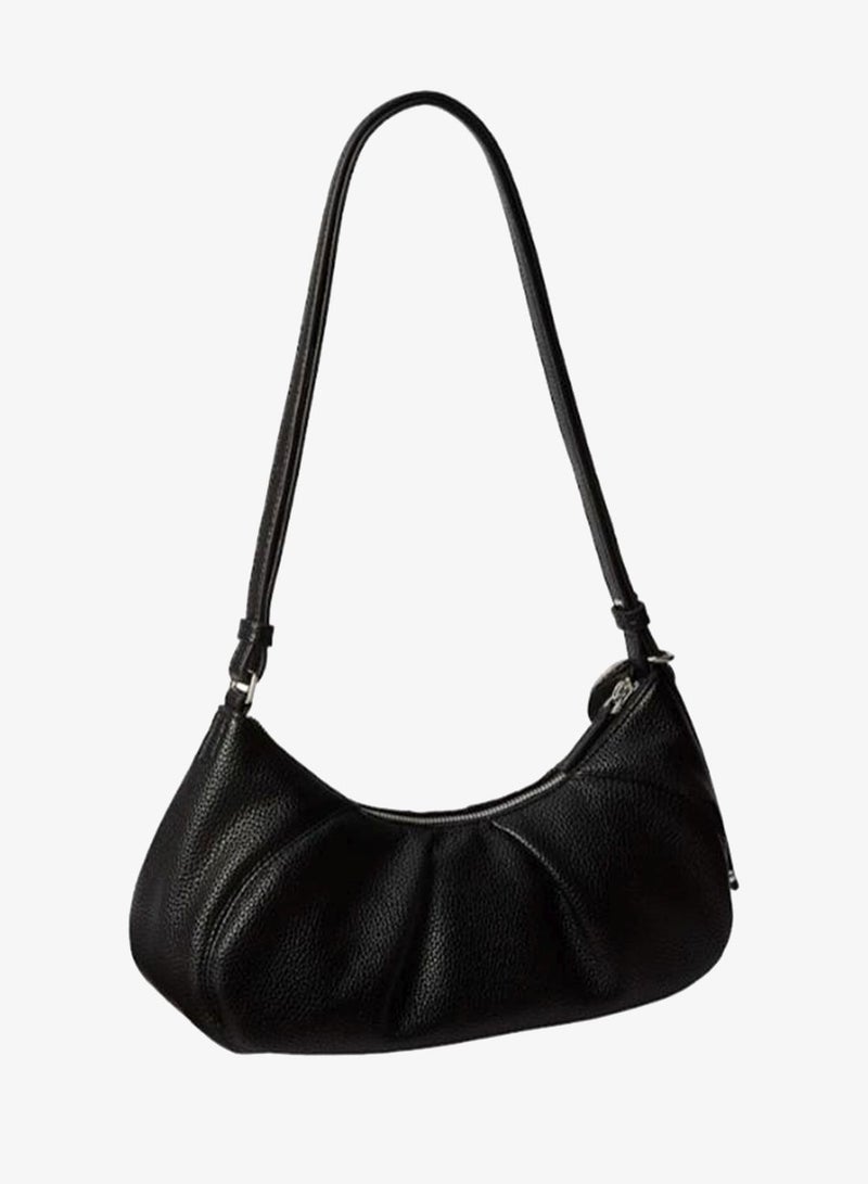CALVIN KLEIN Plaque Charm Pebble Grain Crossbody Bag - Image 1