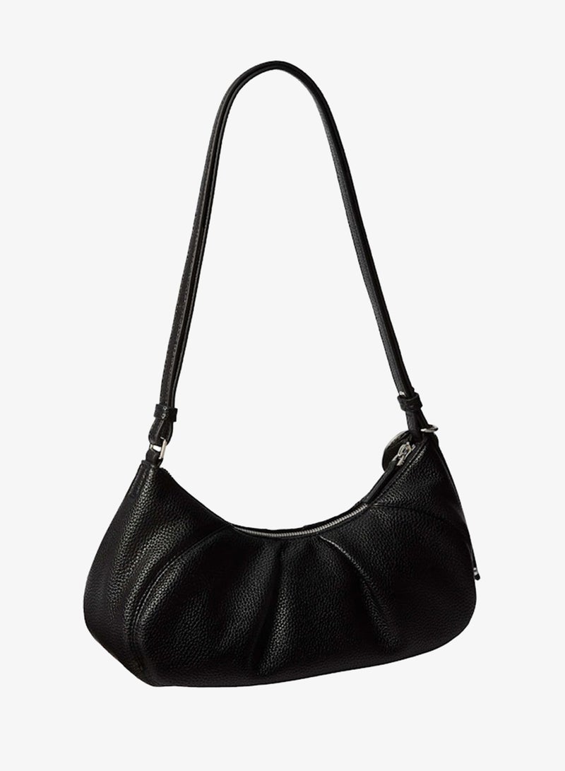 CALVIN KLEIN Plaque Charm Pebble Grain Crossbody Bag - Image 2