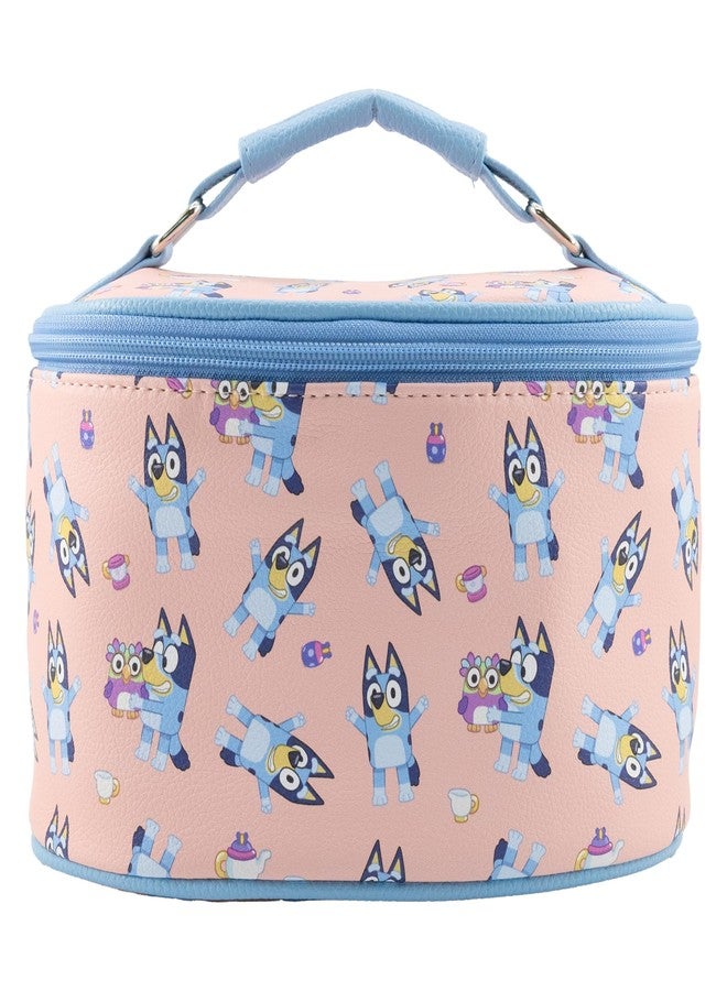 فاست فوروورد حقيبة مكياج بلووي - منظم مكياج، حقيبة أدوات تجميل للسفر للنساء والفتيات | حقيبة مستحضرات تجميل لطيفة، حقيبة سفر للأطفال، حقيبة سفر، حقيبة أدوات تجميل للنساء، تخزين المكياج | للأعمار من 3 سنوات فما فوق - Image 2