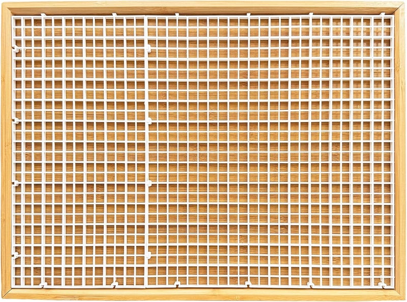 لوح تقطيع الزجاج الملون مقاس 17" × 12"، تصميم ذو طبقتين قابل للفصل، مثالي لعمليات التسجيل والقطع، يلتقط شظايا الزجاج، من مستلزمات أدوات قطع الزجاج (متوفر بنوع واحد من الشبكات: بيضاء). - Image 5