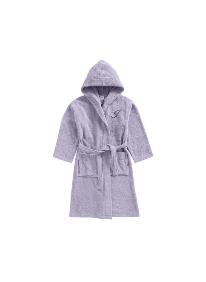 Daffodil (Lilac) Monogrammed 6 Year Kids Bathrobe (108 x 104 Cm) Hooded Terry Cotton Set of 01 - Letter "I" - pzsku/Z504025BF85454FE636EAZ/45/_/1739000648/2e99616e-92b9-4893-a340-bf6ce35b04a8