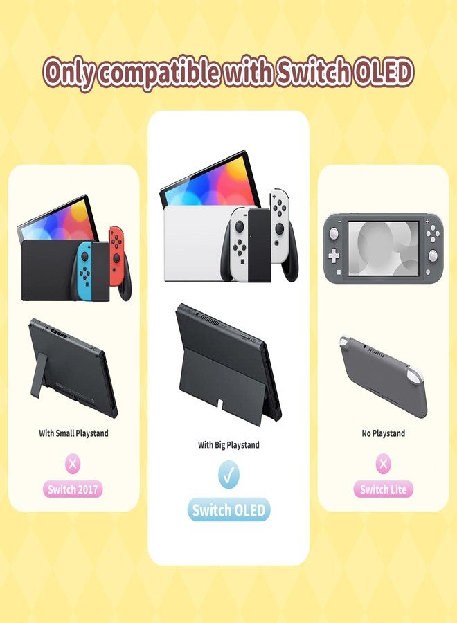 Kuitmor غطاء حماية Kuitmor لجهاز Switch OLED، غطاء نحيف متوافق مع Switch OLED، تصميم مقاوم للخدش وممتص للصدمات، غطاء حماية لجهاز الألعاب - بودينغ دوغ - Image 2