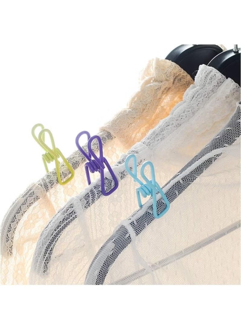 Small, multi-colored metal clips — strong and durable for organizing papers, files, and everyday use at home and the office; suitable for all tasks and in cheerful colors - 48 pieces - Image 3