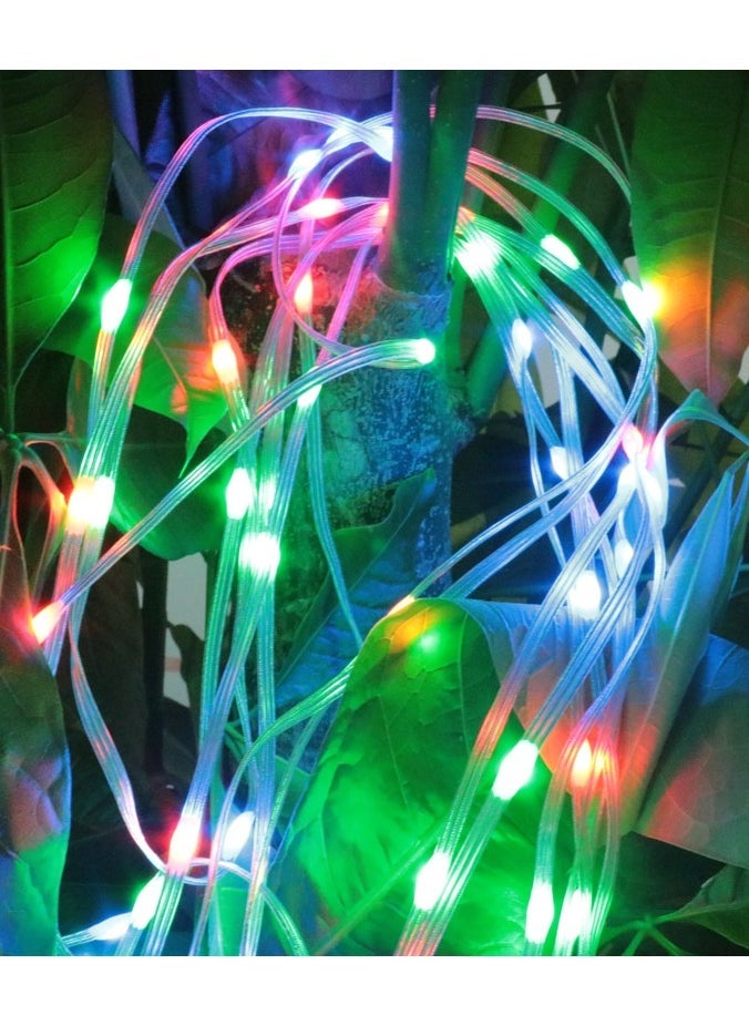 ELTRAZONE 10M RGB LED String Dynamic Lights – Color Changing Christmas Tree Decor Lights with Remote Control – Waterproof, Energy-Efficient Festive Lighting for New Year, Parties, Weddings, and Outdoor Decorations – Easy Installation & Multi-Mode Effects  - Image 4