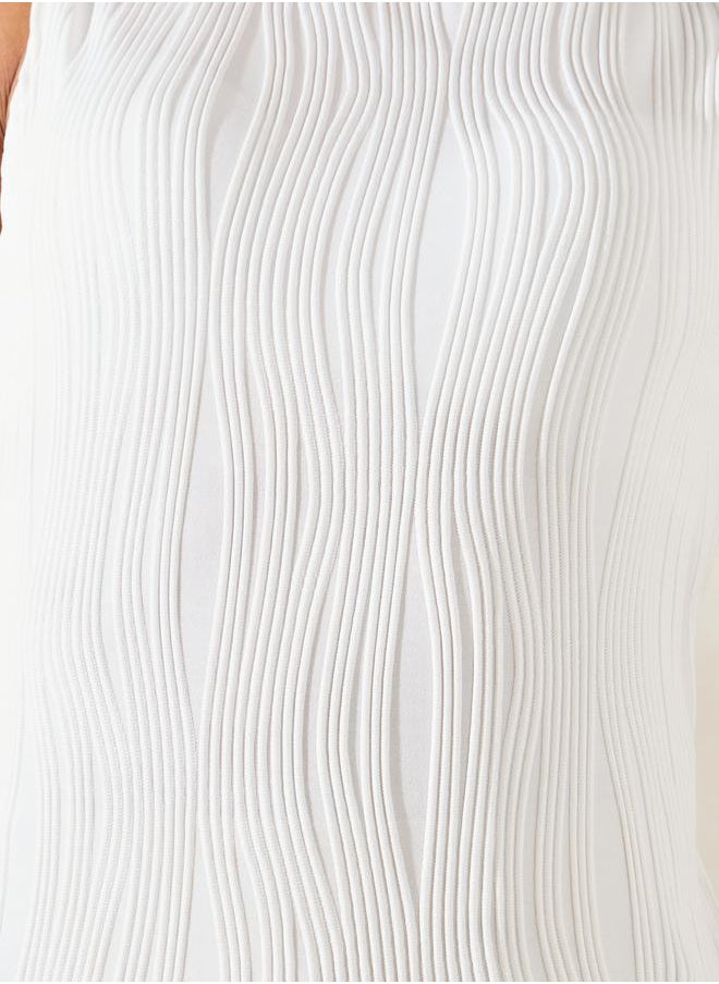 Textured Knit High Neck Fitted Tank Top - pzsku/Z504032B7375F645E4E2CZ/45/_/1716834003/544e14a9-4e16-48d9-9411-ecaacad02534
