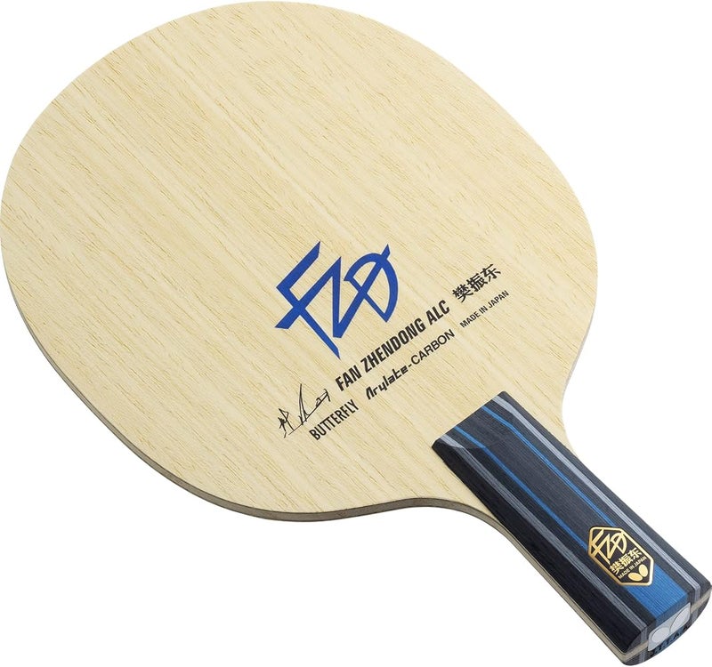 Butterfly Fan Zhendong ALC Table Tennis Blade - Professional Table Tennis Blade - Available in Flared, Straight, and Chinese Penhold Handle Styles - Made in Japan - Image 1