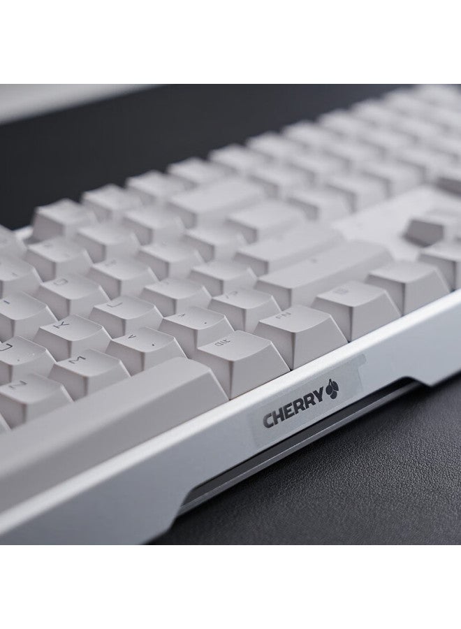 Cherry Mx3.0s Mechanical Keyboard Gaming Keyboard Esports Keyboard Office Computer Keyboard Rgb Backlit Keyboard Alloy Shell Steel-free White Blue Switch - Image 5