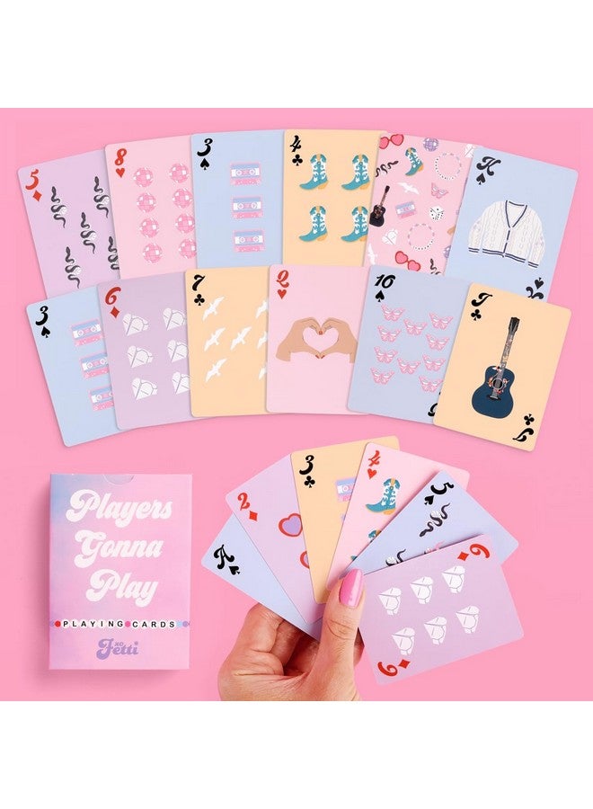 xo, Fetti Eras Playing Card Set - 54 pcs | Bachelorette Lover Theme Game, Birthday Party Activity, Girls Night Decor, Bach Accessory - Image 1