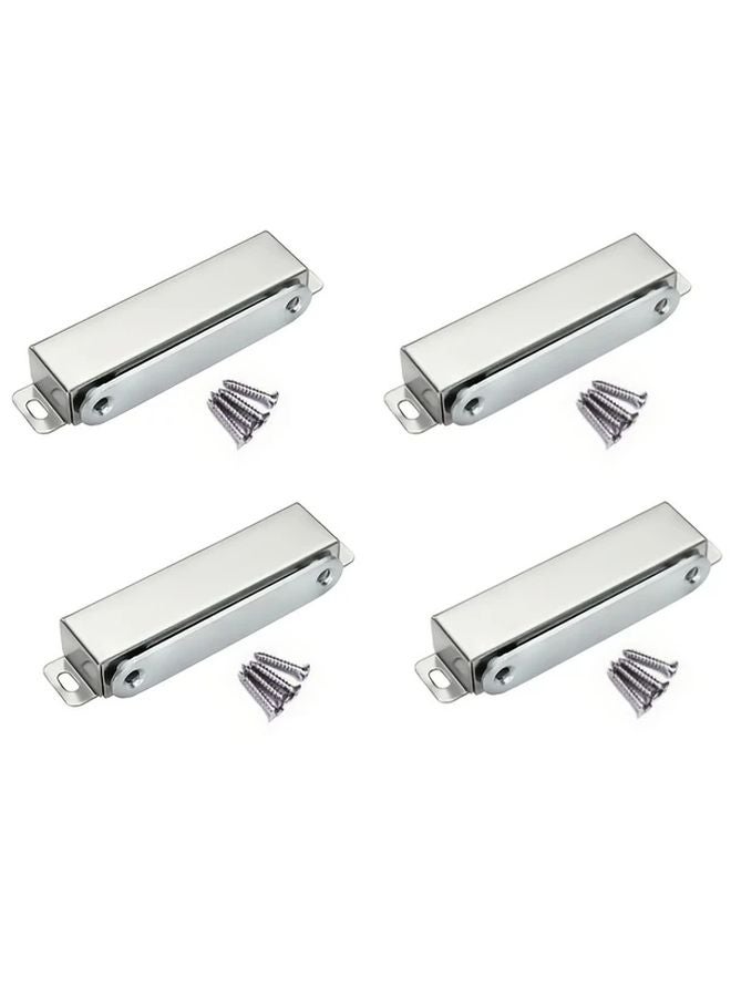 4 Pcs Black Door Magnet Catch 90lb High Magnetic Stainless Steel Heavy Duty Cabinet Latch - Image 2