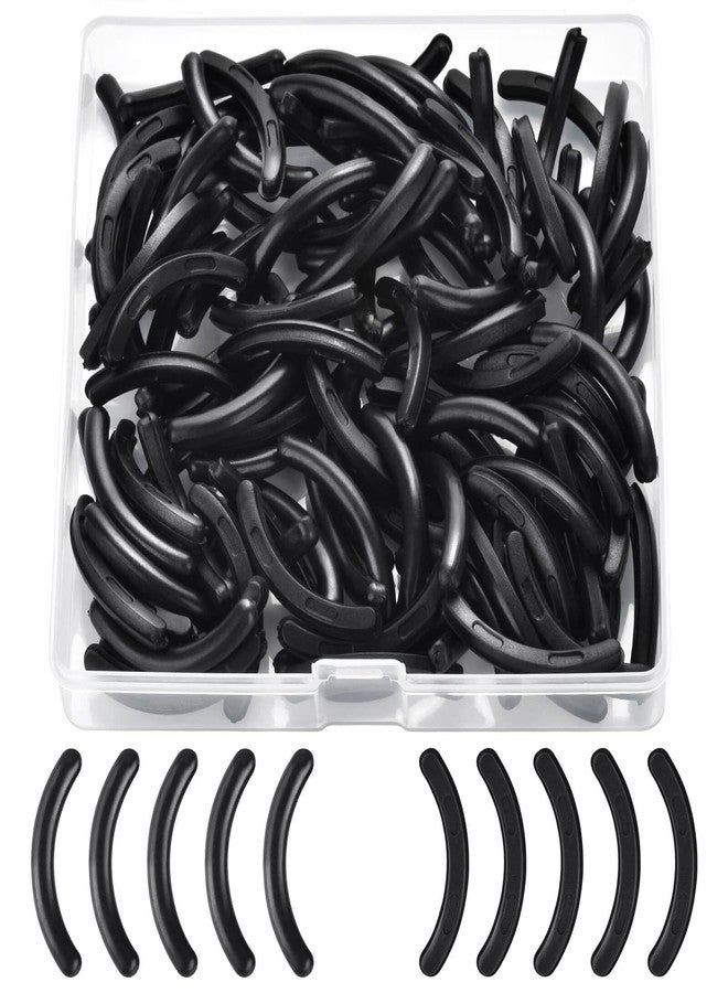Cakvank 100Pack Eyelash Curler Refills, High Elasticity Silicone Rubber Eye Lash Curler Refills, Suit for Universal Eyelash Curlers, Black - Image 1