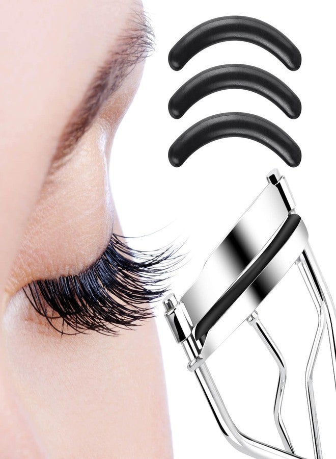 Cakvank 100Pack Eyelash Curler Refills, High Elasticity Silicone Rubber Eye Lash Curler Refills, Suit for Universal Eyelash Curlers, Black - Image 5