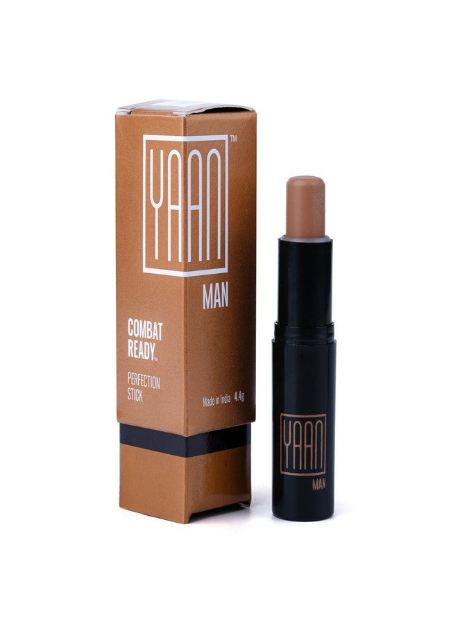 YAAN MAN Natural Concealer For Men for Normal Skin(Dark Shade), 4.4g|Erase Dark Circles, Scars, Pigmentation| Perfection Stick For Perfect Skin, Medium Coverage|With Shea Butter and Vitamin E - Image 1