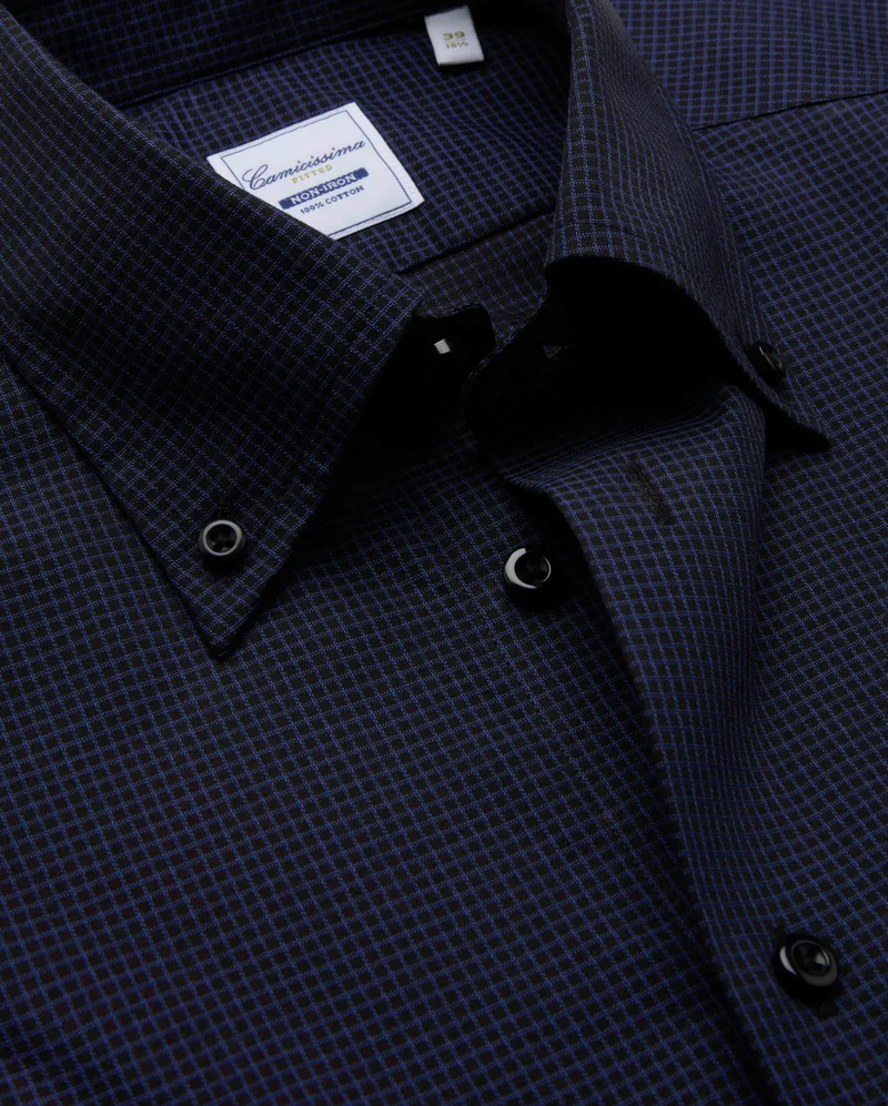 كاميتشسما Checkered Dobby Non Iron Shirt