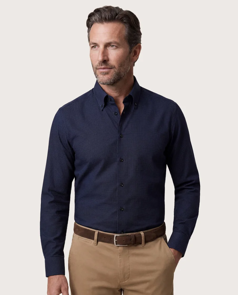 كاميتشسما Checkered Dobby Non Iron Shirt