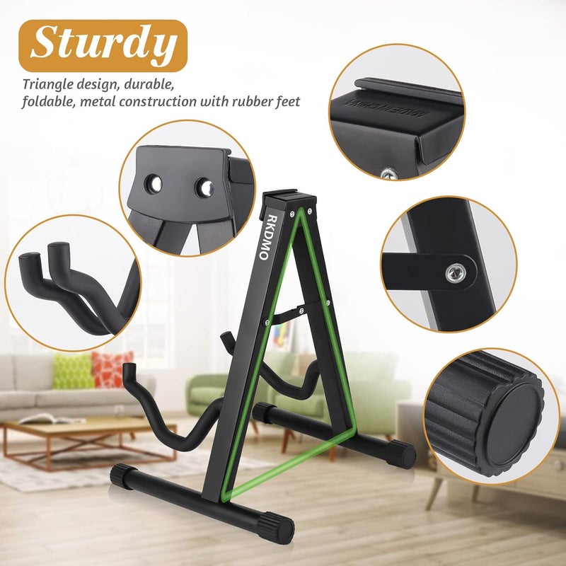 pugdodo Cello Stand Adjustable, Folding Cello Support Stand, A-Frame Folding Cello Holder Compatible for Violin 1/8-4/4 Cellos Guitars Electric Bass Electric Guitar Stand Acoustic, Black (black) - Image 2