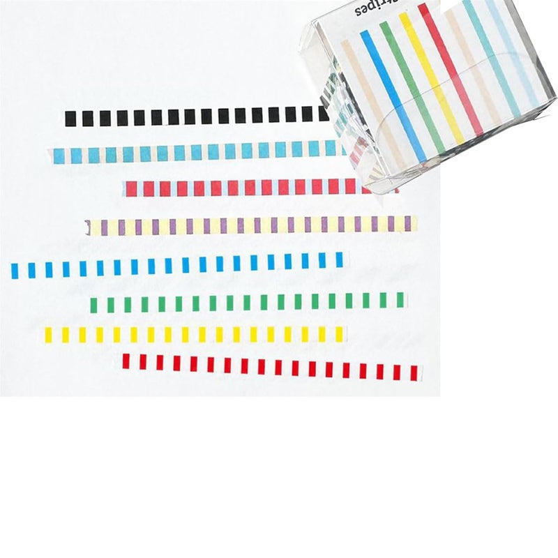 أشرطة زخرفية ذات خطوط عمودية 8 لفات 3 مم × 5 م للمجلات ولصق الصور والتخطيط - Image 1