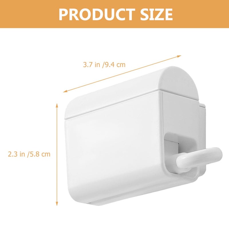 Wall Mounted White Toothpaste Squeezer Dispenser Removable Portable Tube Squeezing Rack For Bathroom - Image 3