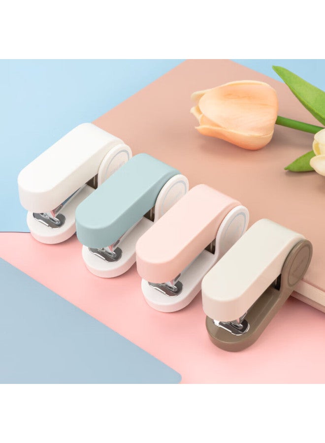 Deli Macaron Color Stapler/binders/binders, Lightweight And Portable For Students And Office Use, Light Blue - Image 4