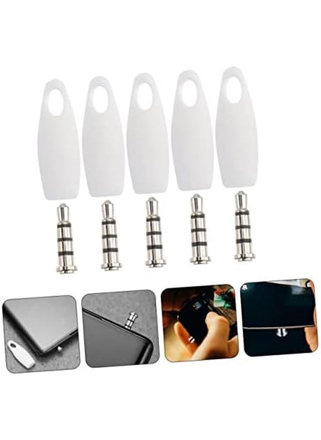 erorex - Sound Blocker Portable Plug Laptop Microphone Microphones For Pc 20 Sets Microphone Cover To Block Sound Mic Blocker Phone Microphone Accessory Audio Microphone Blockers White Usb - Image 1