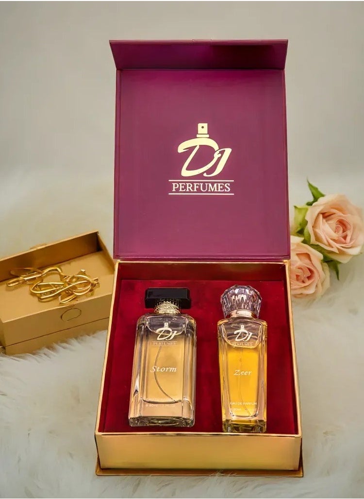 DJ Perfumes DJ Perfumes 2pcs 80ml Gift Set for Men & Women(Storm EDP 80ml + Zeer EDP 80ml)  - Image 1