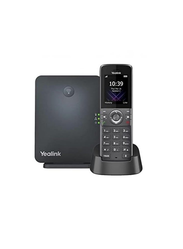 Yealink Yealink W73P IP Phone - Cordless - Corded - DECT - Wall Mountable - Space Gray, Classic Gray - Image 1
