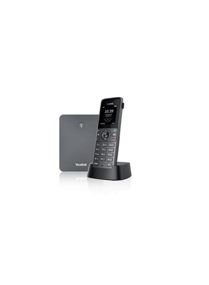 Yealink Yealink W73P IP Phone - Cordless - Corded - DECT - Wall Mountable - Space Gray, Classic Gray - Image 2
