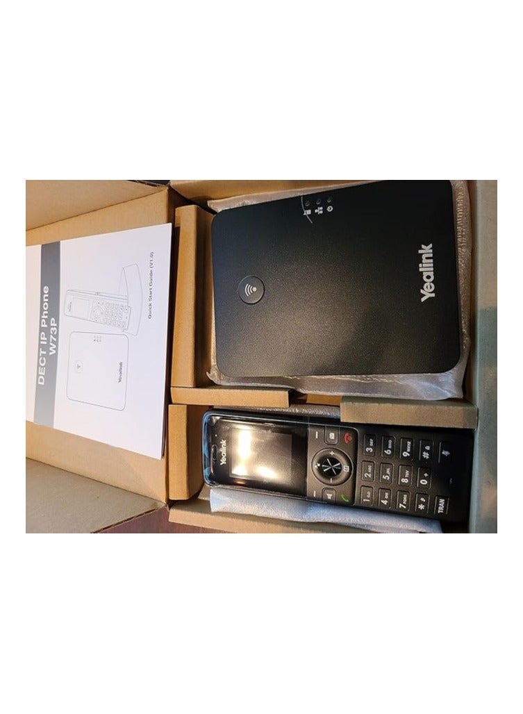 Yealink Yealink W73P IP Phone - Cordless - Corded - DECT - Wall Mountable - Space Gray, Classic Gray - Image 5