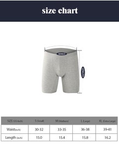 infino Men's 5-Pack Boxer Briefs - Mid-Rise, Anti-Chafing Stretch Cotton, Breathable Athletic Underwear in Assorted Colors (Black/Gray/Light Grey) - Available in L  - Image 4
